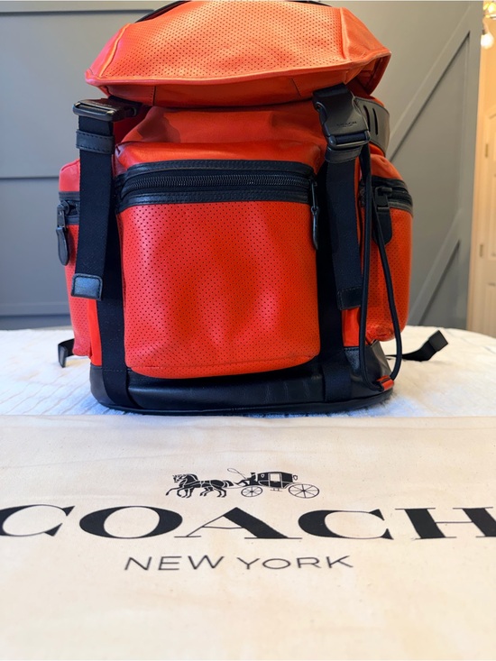 Coach Other - Coach Men’s Terrain Trek Red Backpack - Includes Dust Bag